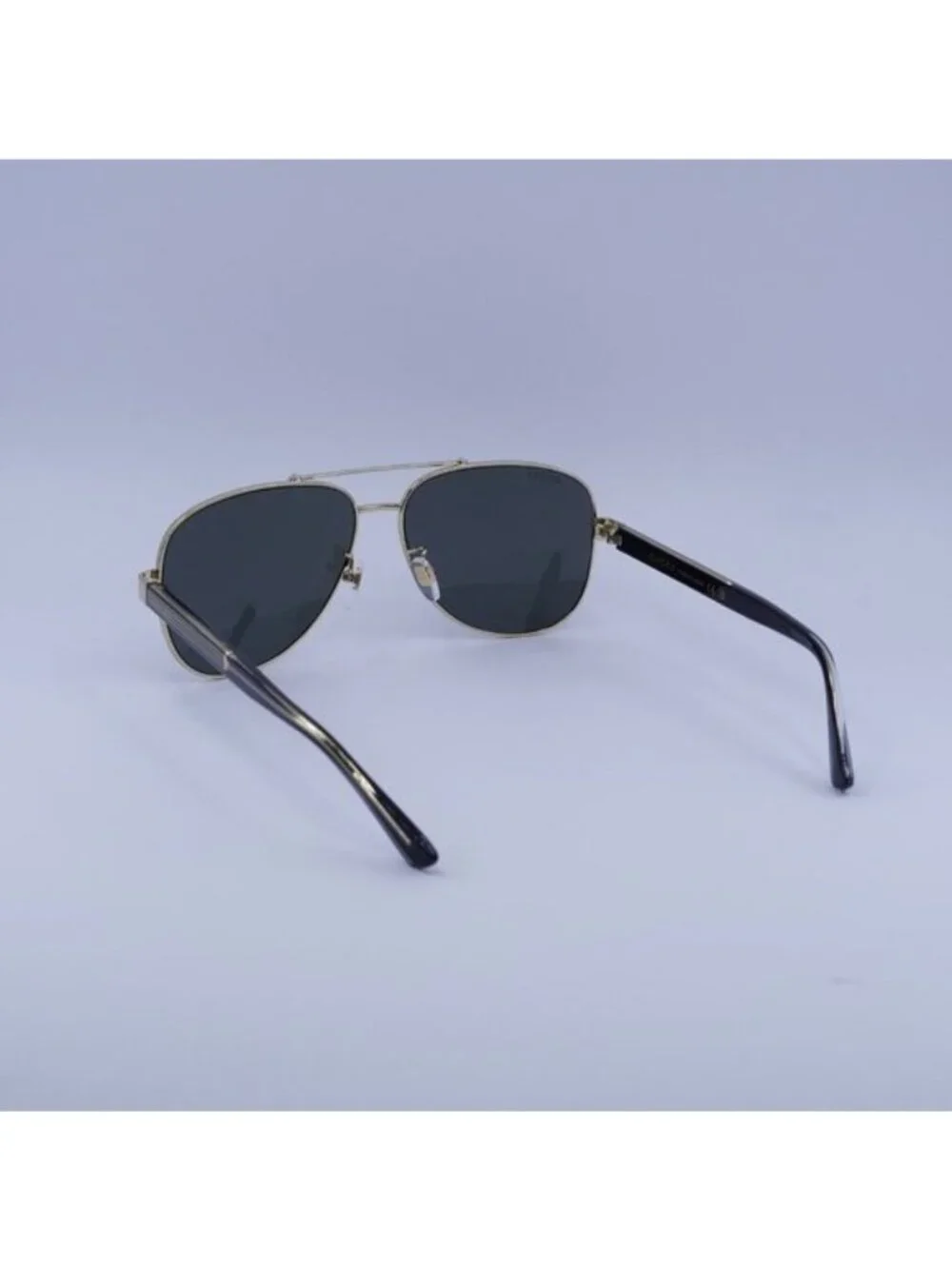 Gucci GG0528S 006 Sunglasses Gold Aviator Frame, Grey Lenses